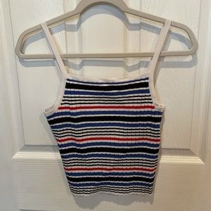 Thrifted striped tank top
